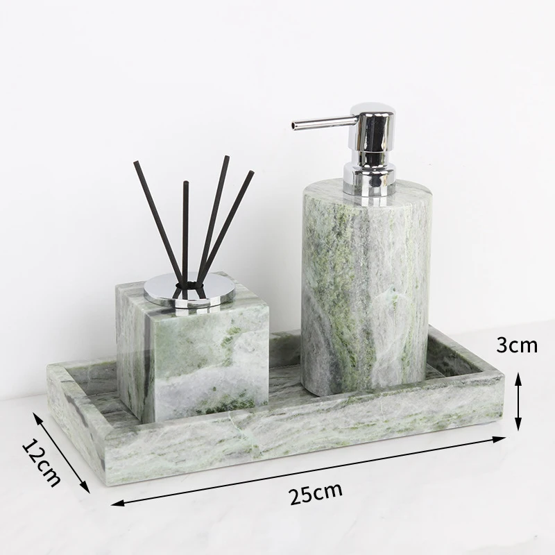 Emerald Green Natural Marble B - Reed Diffuser Set review and price