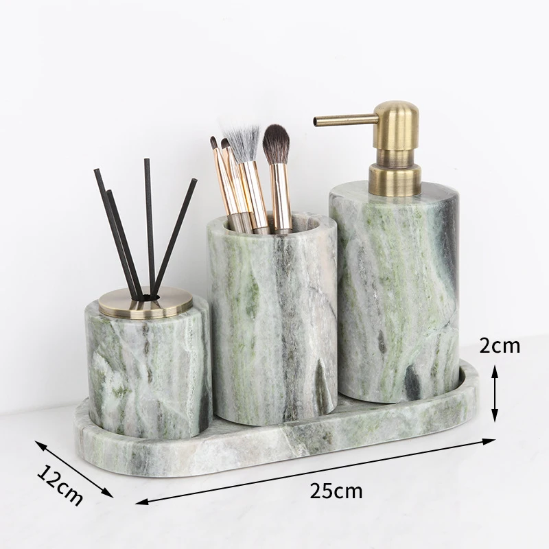 Emerald Green Natural Marble B - Reed Diffuser Set review and price