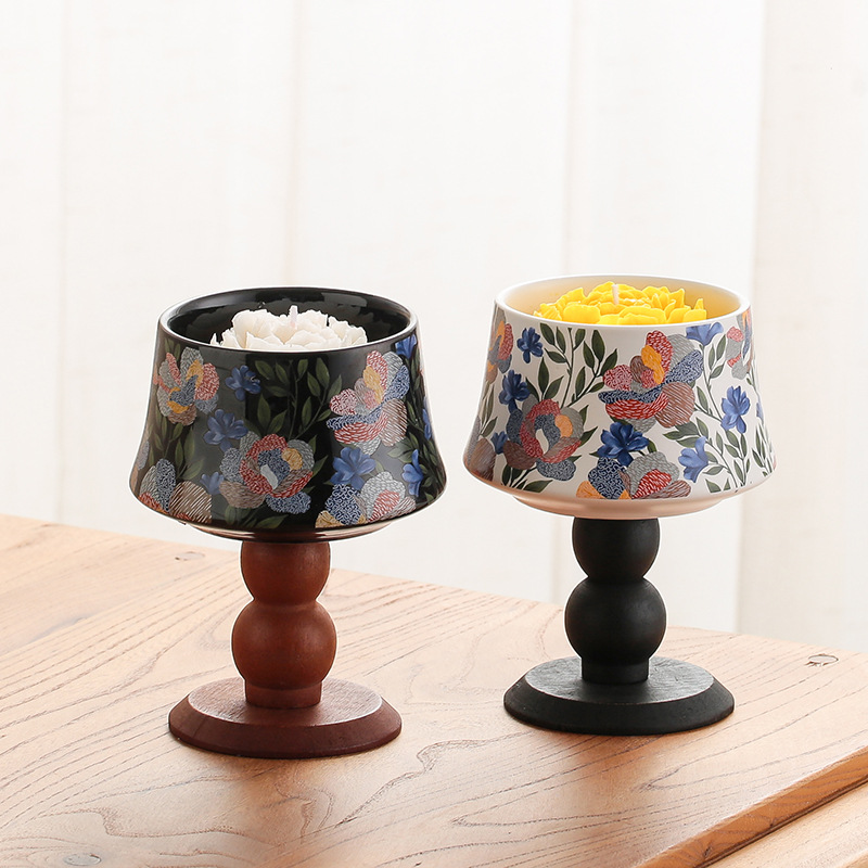 Iris Goblet Wooden Bottom Cand - Home Fragrance Iris review and price