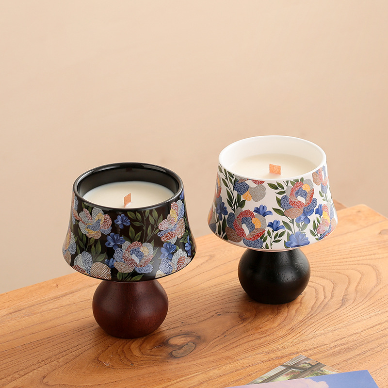 Iris Goblet Wooden Bottom Cand - Home Fragrance Iris review and price