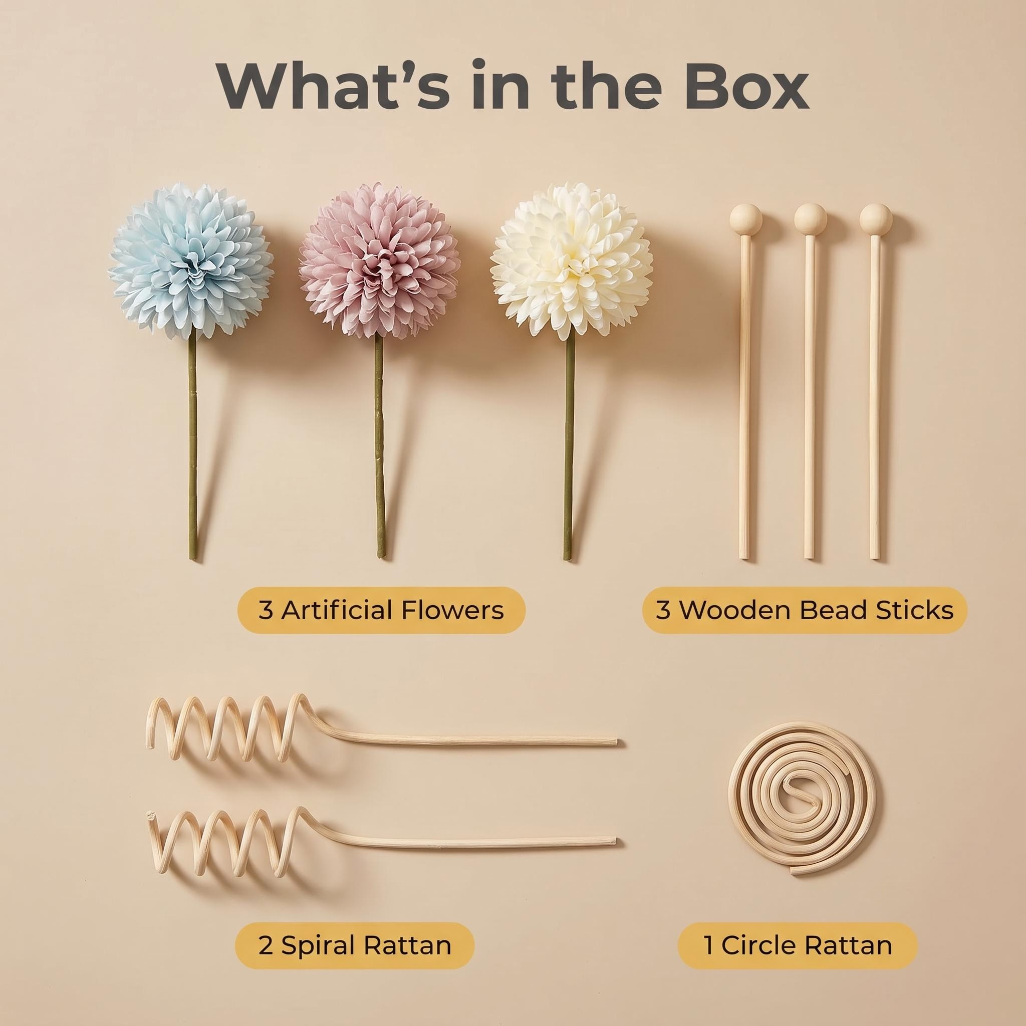 diy diffuser sticks set, artif - Reed Diffuser Set review and price