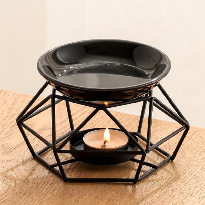 Ceramic Bowl Iron Rack Black C - Home Fragrance Oils For Oil Burners review and price