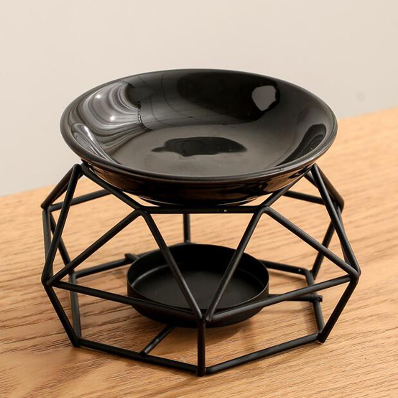 Ceramic Bowl Iron Rack Black C - Home Fragrance Oils For Oil Burners review and price